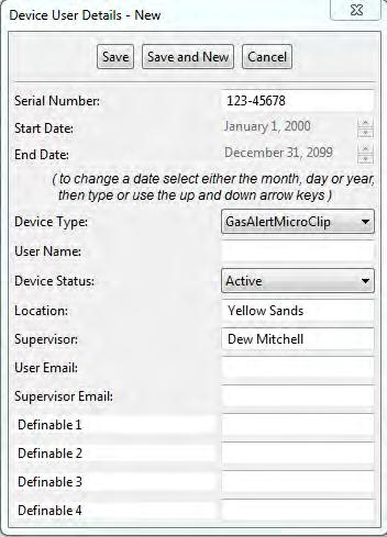 Administration Device Users 4. Type the Serial Number for the device, and then select the Device Type.