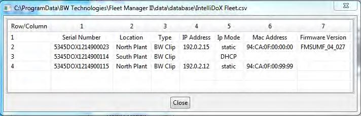 The Please select a CSV file dialog box is displayed. 6. Select a CSV file and then click Open.