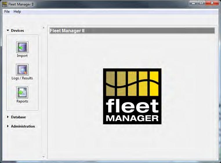Getting Started Start Fleet Manager II Start Fleet Manager II To start Fleet Manager II, double-click the Fleet Manager II shortcut on the desktop.
