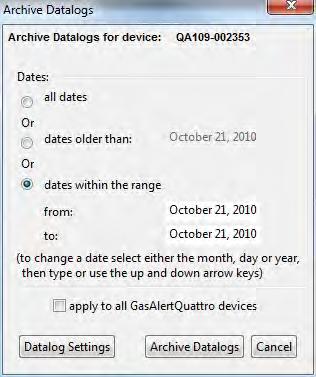 Devices Logs/Results 3. Click a device type to expand the device view, and then click Datalogs to expand the datalogs view. 4.