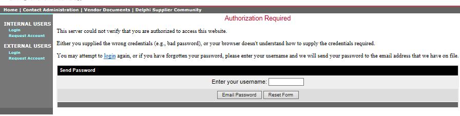 How do I reset my password? If you require a password reset and you don t know your existing password, you may either send an email to webmaster@delphisuppliers.