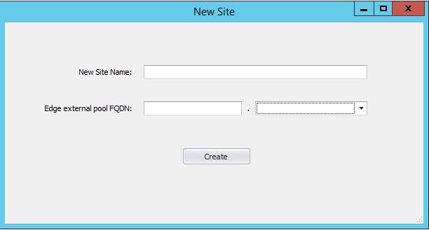 Select the site to add this CCE server from the Select site for CCE options. Figure 4-19: Set Site Information 2.