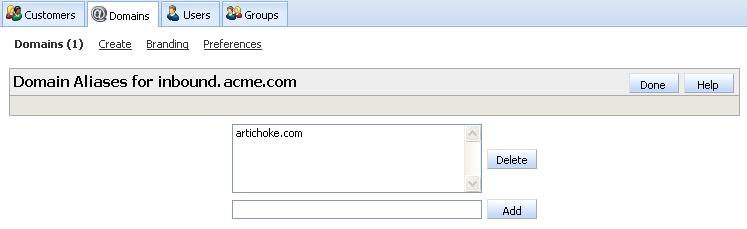 Email Defense with Continuity--Admin Guide / SETUP Create a Domain Alias Page 13 of 41 Create a Domain Alias, If Necessary You company also may use domain aliases. For example, acme.org and acme.