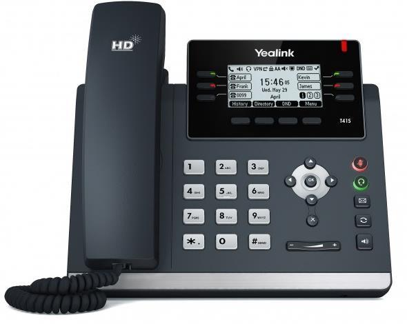 Yealink SIP-T41S VoIP Desktop Phone The SIP-T41S is a feature-rich business tool for superior communications and extended functionality.
