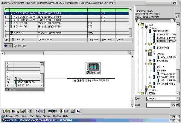 Getting Started with Commissioning 2.9.2 Configuring and Assigning Parameters to ET 200iSP Step 1 In the upper left-hand window of HW Config, click the stylized PROFIBUS to select it.