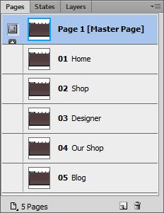 Adobe Fireworks Guide 9. Select the master page in the Pages panel (Figure 4). 10.