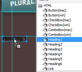 Guide Adobe Fireworks 4. To use an HTML element, drag the component from the Common Library panel to the Fireworks canvas.