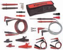 Find the Latest Technologies Online HAND HELD TEST EQUIPMENT TEST LEADS & BASIC TEST LEAD KIT MAXIGRABBER TEST CLIP SETS Silicone lead wires, 48 long, red and black Standard probe tips, red and black