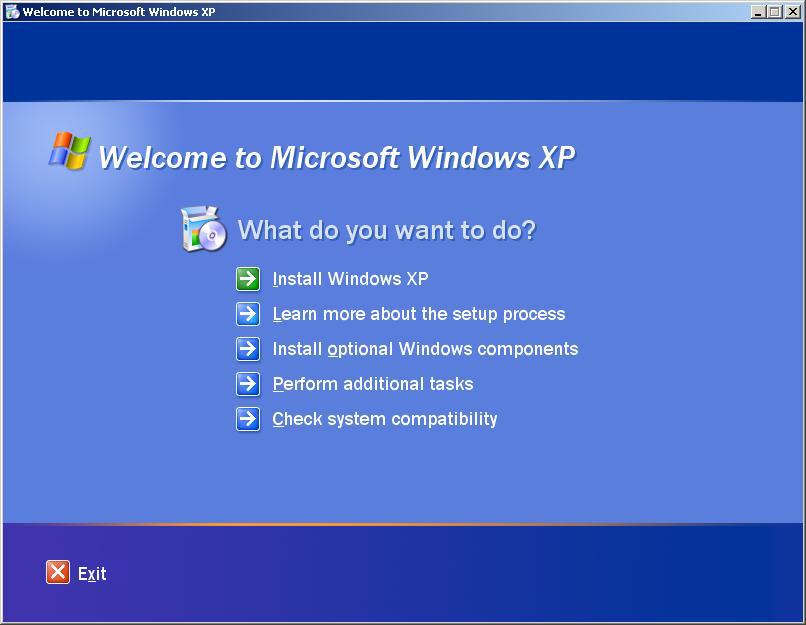 Figure 13 Microsoft Windows XP Welcome Screen 10.