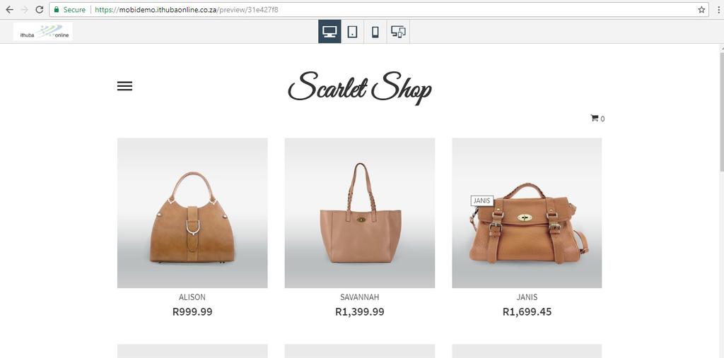 Shopping experience Adaptive Storefront Widget (Desktop, Tablet, Mobile) Store Search & Product