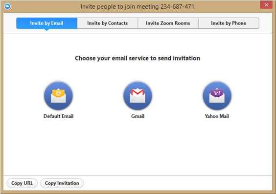 Invite people to join the meeting From the Meeting Toolbar, you have an easy access