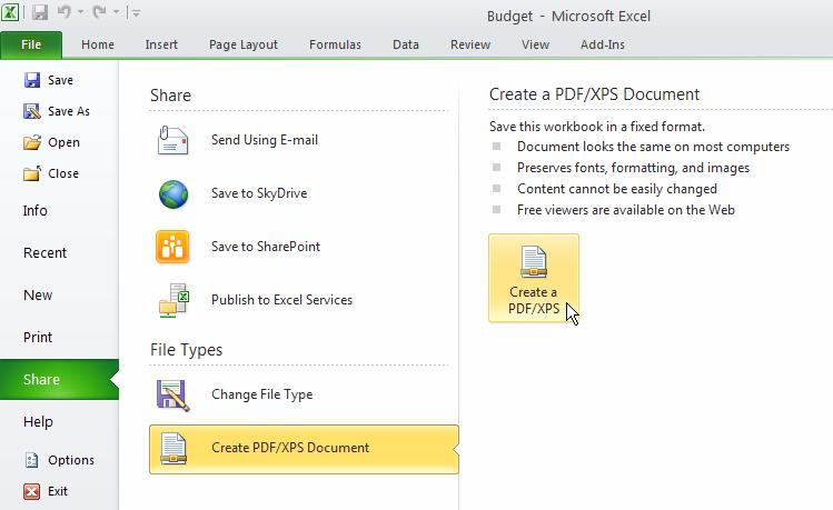 Publishing Files to PDF PDF stands for Portable Document Format. Almost all computers have software to read a PDF file, making it an extremely portable file format.