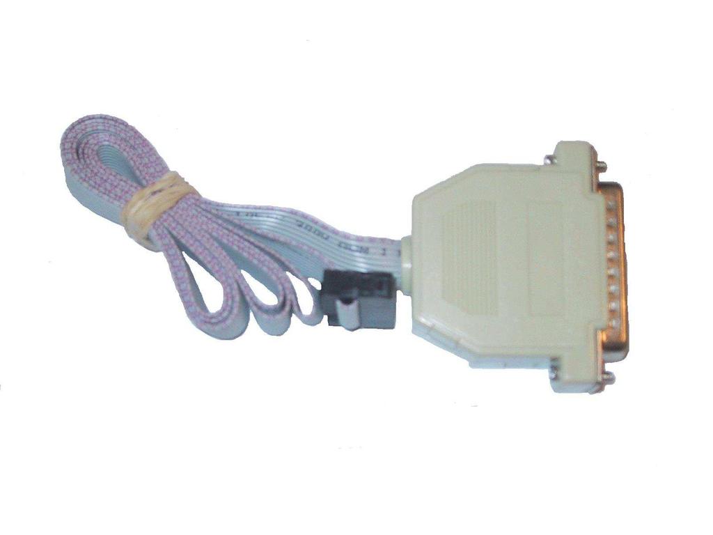 The ISP10 parallel port ISP programmer (Figure 3-9) is used to program the Cricket using anyone of the following software utilities - ISProg.