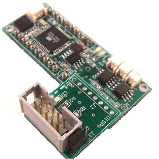 The Cricket is supplied with a CISP adapter that converts the Cricket programming pins on J2 to an Atmel