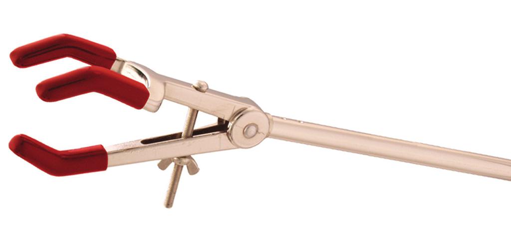 Clamps are constructed with round extension arms, which allow the clamps to be rotated 360.