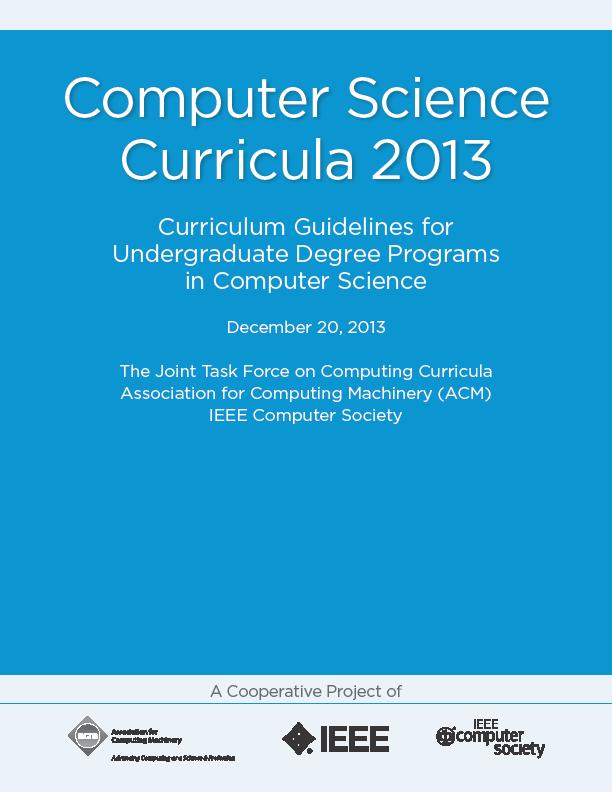 Importance of Algorithms and Data Structures Computing Curricula 2005: The Overview Report CC 2005 provides undergraduate curriculum guidelines for five defined sub-disciplines of computing: 1.