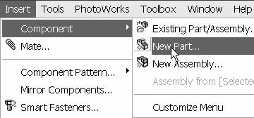 Top Down Design In Context Assembly Modeling with SolidWorks To select a custom Template, define the System Options, Document Templates option before you insert a new component