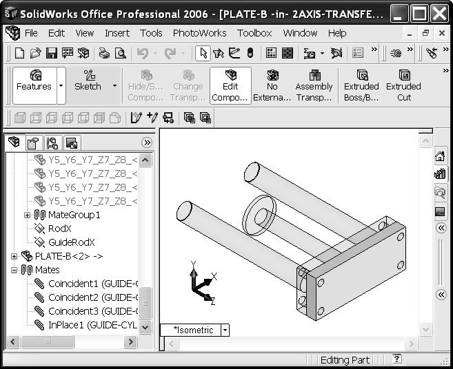 Select the custom Part Template from the MY-TEMPLATES folder. Enter PLATE-A for the new part.
