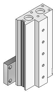 187) Click Section view. Save the 2AXIS-TRANSFER assembly. 188) Click Save. The 2AXIS-TRANSFER assembly requires two different length fasteners. Fasteners Insert two M6x1.