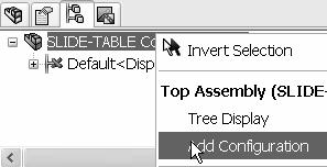 Top Down Design In Context Assembly Modeling with SolidWorks Create the SLIDE-TABLE Normal and Extended Configurations.