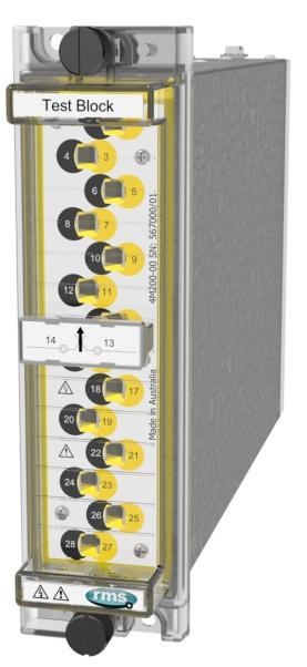 changing from normal service to the test condition > High current / voltage rating > Made in Australia -06 Test Block 4M220-00 Test Plug Description The Test Block system is an evolution of the 14