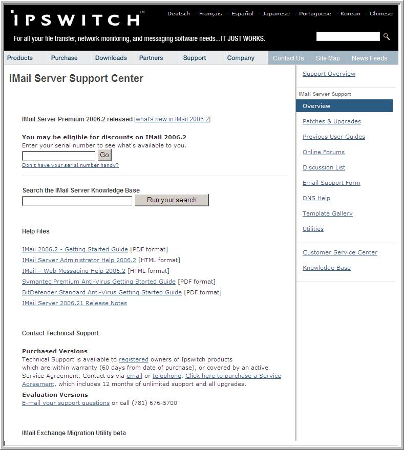 For More Assistance The Ipswitch Support Center provides a multitude of product related resources such as Knowledge Base articles, peer support forums, patches and documentation downloads.