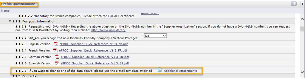 19 First Connection: Check profile data 2/3 You cannot edit part two: Information about your organization Should you require to update your organisation information,