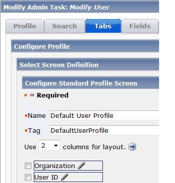 Profile Screen Customizations When you design a Profile screen, you select the fields that apply to that screen. The fields may correspond to profile attributes.