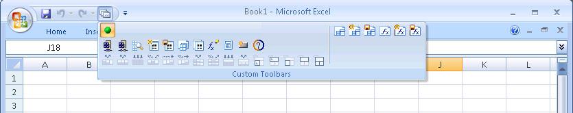 Click the Custom Toolbar button to