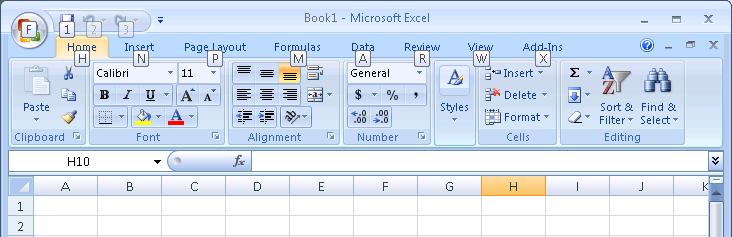Keyboard Shortcut Differences Between Excel 2003 and 2007 Excel 2007 The keyboard shortcuts to access TM1 options are different between Excel 2003 and 2007.