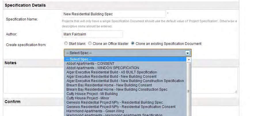 3. Creating a Specification Document from an Existing Specification 1.