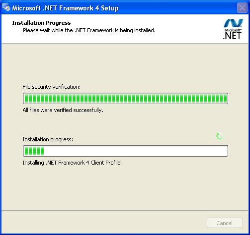Net Framework 4 must be installed for the Zetasizer software to run.