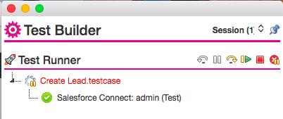 Adding Test Steps with the Test Builder After Provar has logged into Salesforce, you will have a split-screen view of Salesforce on the left and the Test Builder on the
