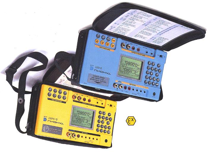 TRX II TRX II Series Portable Documenting Calibrator! Simulates and Reads RTD s and thermocouples! Sources and reads Millivolts, Volts, Milliamps, Ohms and frequency!