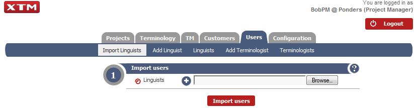 Importing Linguists Importing linguists If you have a list of translators and reviewers in another computer system, we recommend that you export the list in XML format.