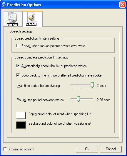Read&Write 9 Predicting text Insert a space after predictions instructs the system to automatically insert a space after a word when it is inserted Display dictionary buttons allows you to find the