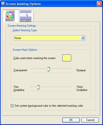 16. USING SCREEN MASKING In this section you ll learn how to: change display options when using Screen Masking use the spotlight.