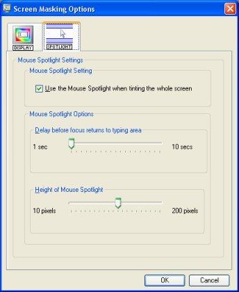 Read&Write 9 Using Screen Masking 8. Type the following text into a blank Microsoft Word document: This is Screen Masking. Notice how the Screen Masking facility tints the line of text you type on. 9. Click on the button to disable the facility.