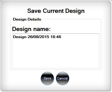 5.19 Save Design Click Save Design Icon from toolbar.