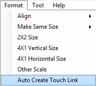 Figure 5-13 Auto Create Touch Link Multiple copy design will be created with each image button link to