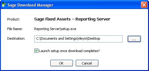 5 Upgrading Network Server Step 5: Converting Your Current Data To install the Reporting server components 1. Sign in to Sage Support. 2. Click My Downloads in the top right-hand corner of the page.