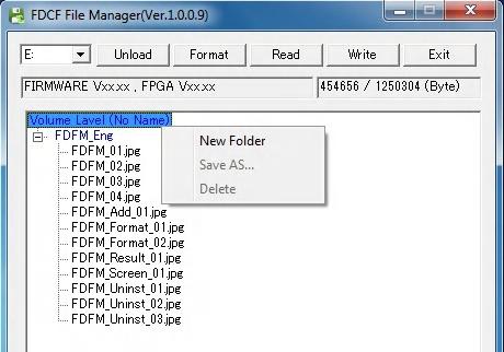 3-3.How to create files/folders at CF media Method 1: If you