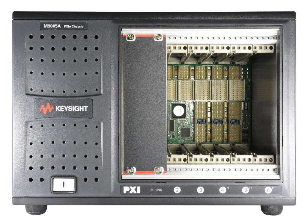 Introduction The Keysight Technologies, Inc. M9005A PXIe 5-slot chassis is the smallest footprint family member of Keysight s PXIe chassis product line.