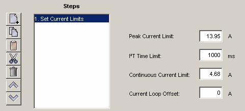 Copley Indexer 2 Program User Guide Functions 4.9: Set Current Limits 4.9.1: Set Current Limits Function Overview The Set Current Limits function changes the current limits. 4.9.2: Adding an Set Current Limits Step to a Sequence Click Add New Step on the Program tab to open Indexer Functions.