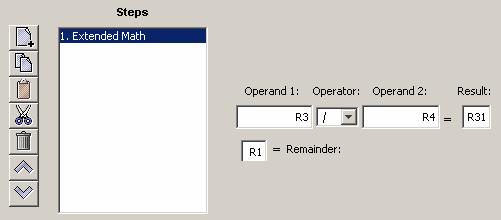Functions Copley Indexer 2 Program User Guide 4.30: Extended Math 4.30.1: Extended Math Function Overview This function is used to perform basic integer math and assign the result to an Indexer 2 Program register.
