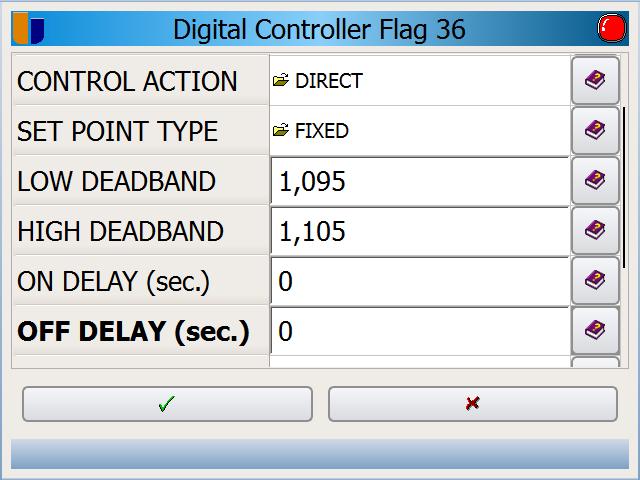 PROTHERM 455 User Manual Rev. 3.0 Page 41 of 63 7.6 On/Off Controllers Menu: Here a user can define an on/off controller.