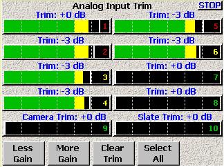 Level Shortcuts None Analog Input Trim view Figure 3-53 (Analog / Digital) Input Trim page Digital Input Trim view Input (#) Trim fields It displays the current Trim value and by clicking on it