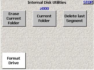 Zaxcom Deva User s Manual Chapter 3 Internal Disk Utilities page Page purpose: This page provides options for managing folders and files on the Primary Drive.