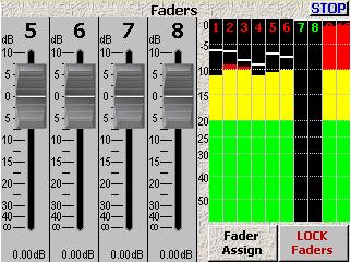 How to get here: (MENU key Faders button) Deva-16 view Figure 3-12 Touch Fader page Page Notes These faders are not suitable for a channel that needs to be constantly adjusted.