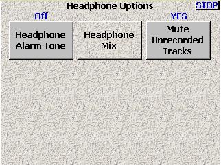 Chapter 3 Zaxcom Deva User s Manual Headphone Options page Page purpose: Opens a new window providing additional options for the headphones when monitoring.